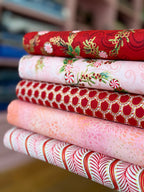 Robert Kaufman Holiday Flourish - Peppermint Twist Crimson