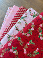 Robert Kaufman Holiday Flourish - Peppermint Twist Crimson