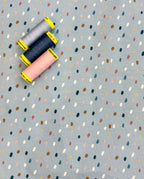 Pale Blue Dash Cotton Jersey By Stof Of Denmark