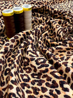 Leopard Cotton Jersey By Stof Of Denmark 1.15 Metre Remnant