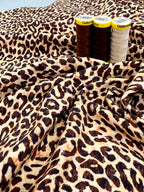Leopard Cotton Jersey By Stof Of Denmark 1.15 Metre Remnant