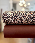 Leopard Cotton Jersey By Stof Of Denmark 1.15 Metre Remnant