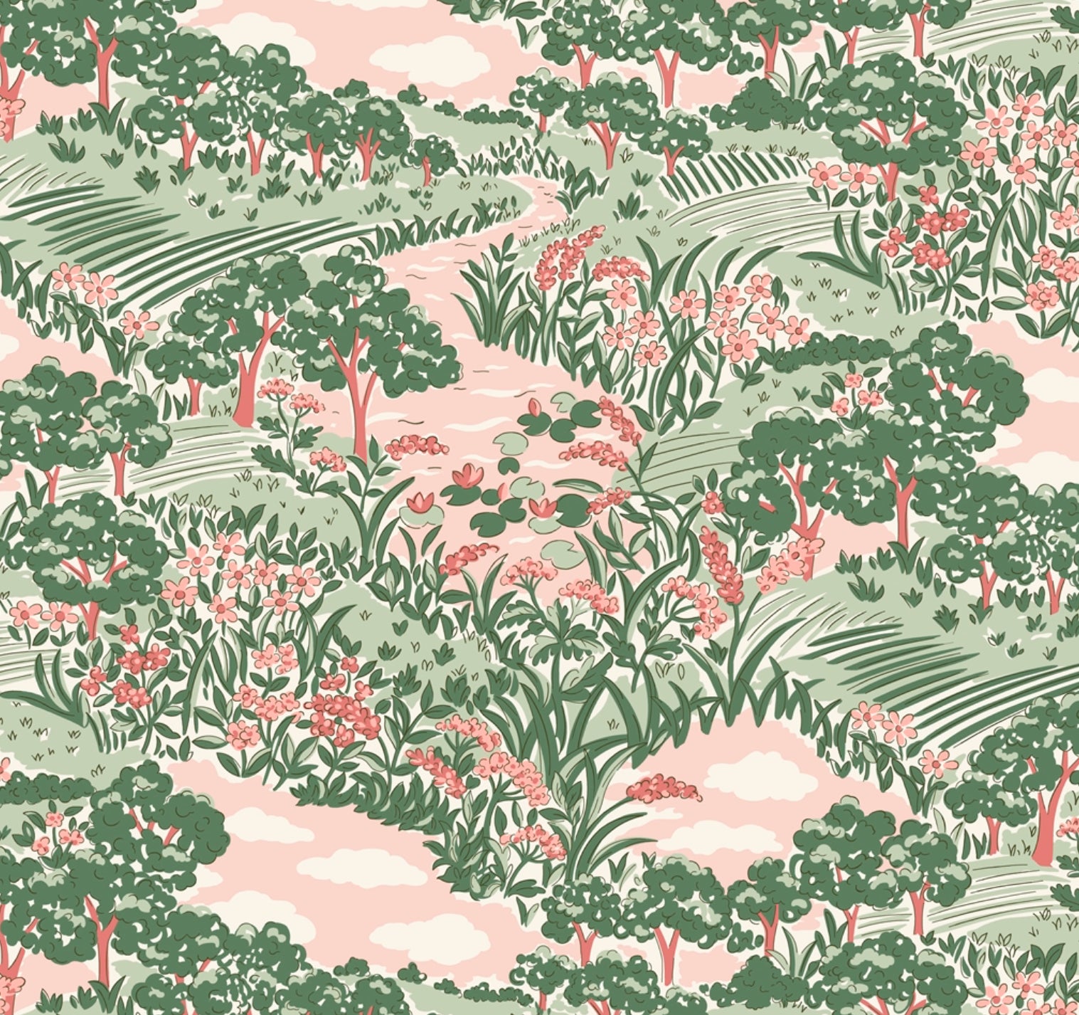Liberty Quilting Cotton Botanist’s Walk - Botanist’s Sketch