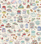 Afternoon Tea Tea Time Cream 091/Q By Makower UK