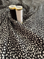 Black With White Dots Silky