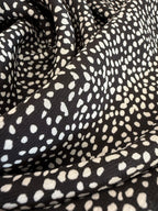 Black With White Dots Silky