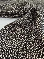Black With White Dots Silky
