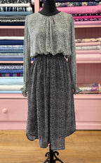 Black With White Dots Silky