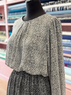 Black With White Dots Silky