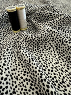 White With Black Dots Silky