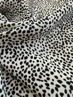 White With Black Dots Silky