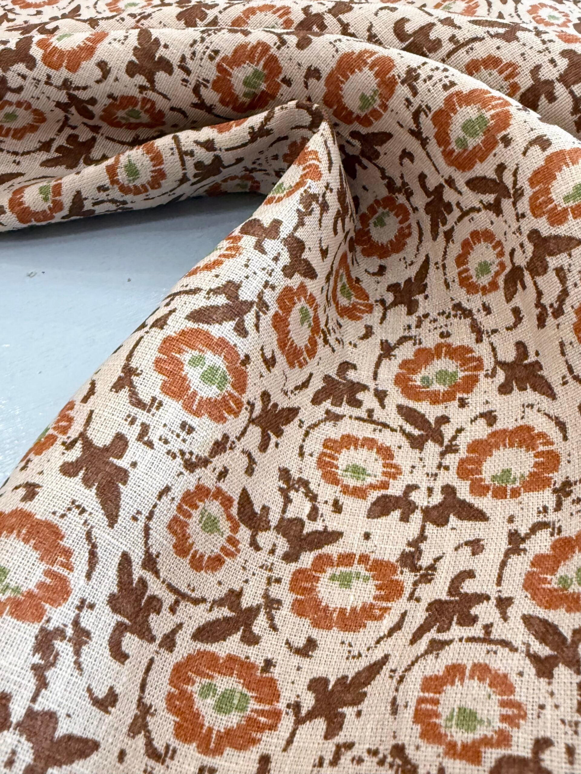 Mocha Deadstock Italian Linen