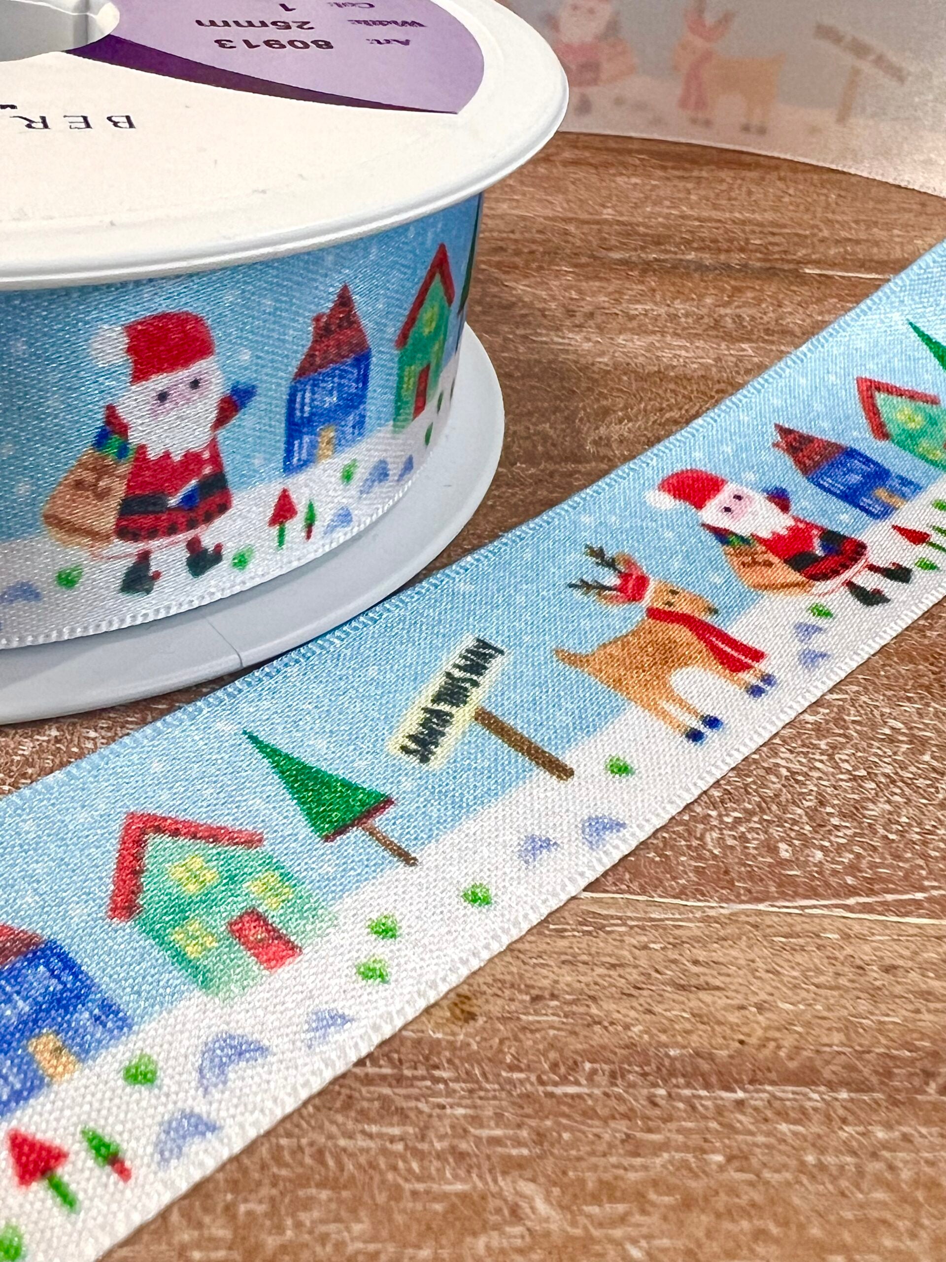 Santa This Way Ribbon