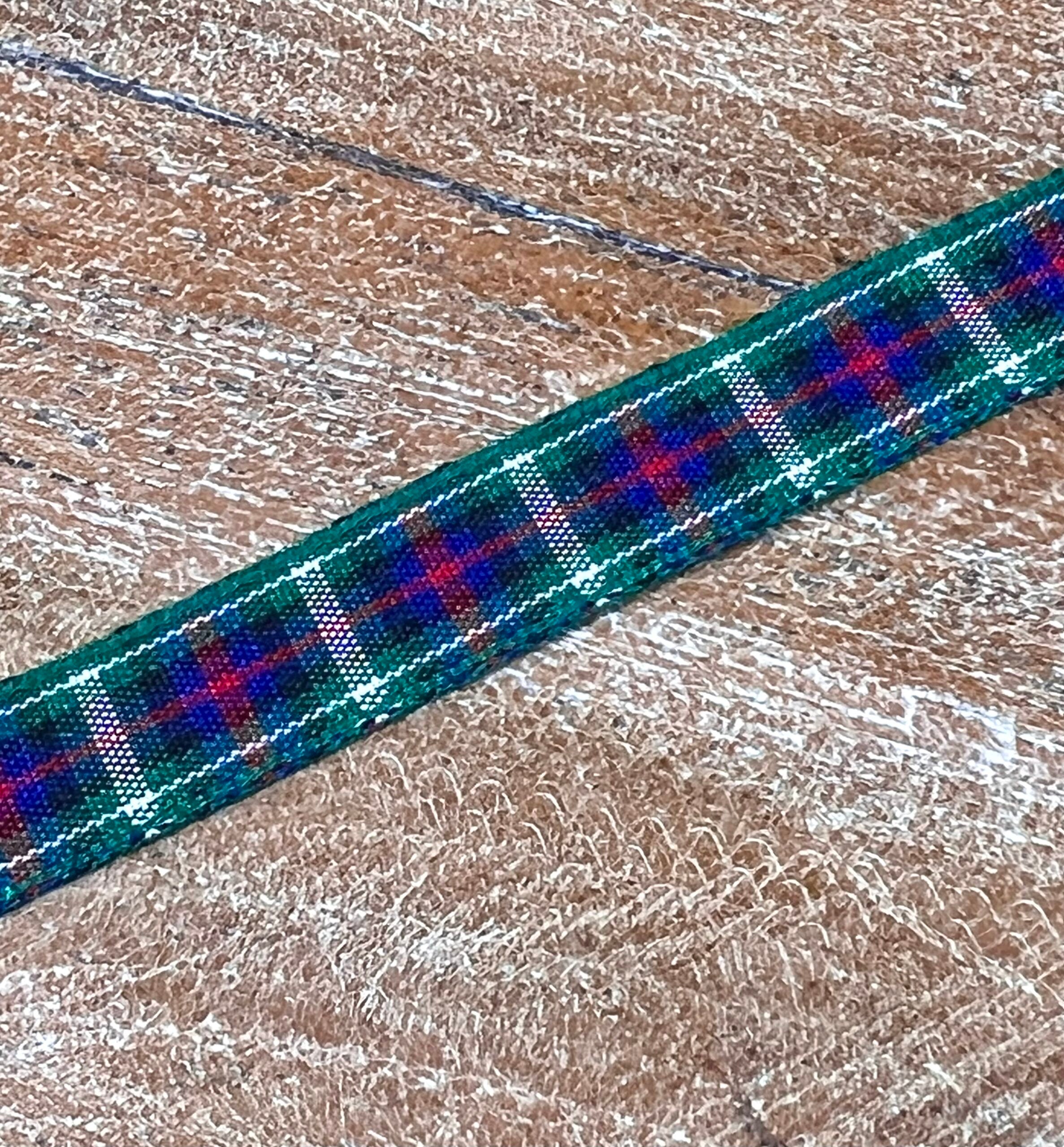 Blue, Green And Red Tartan Ribbon