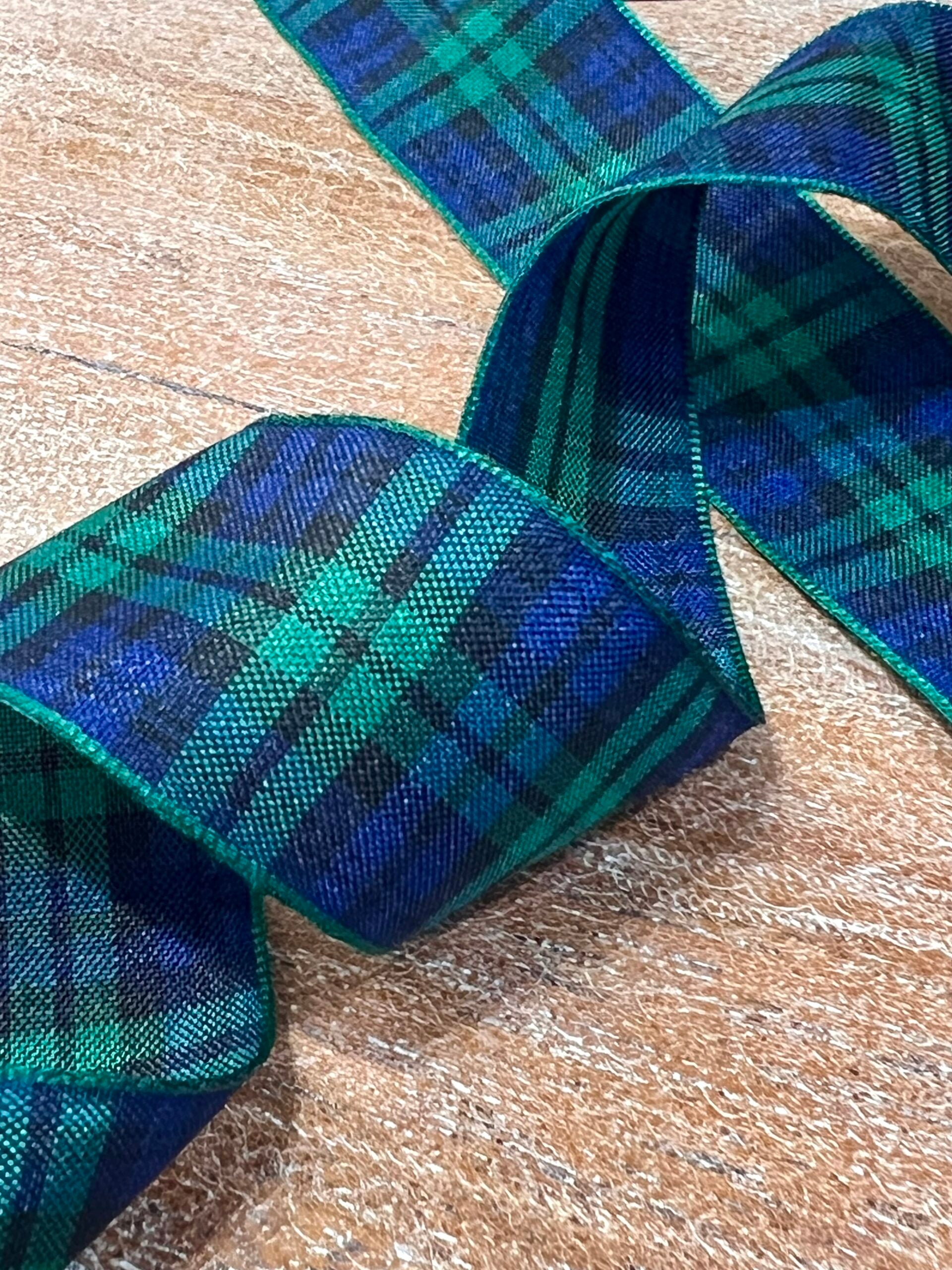 Large Blackwatch Tartan Ribbon