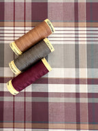 Berry Check Cotton 70cm Remnant