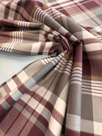 Berry Check Cotton 70cm Remnant