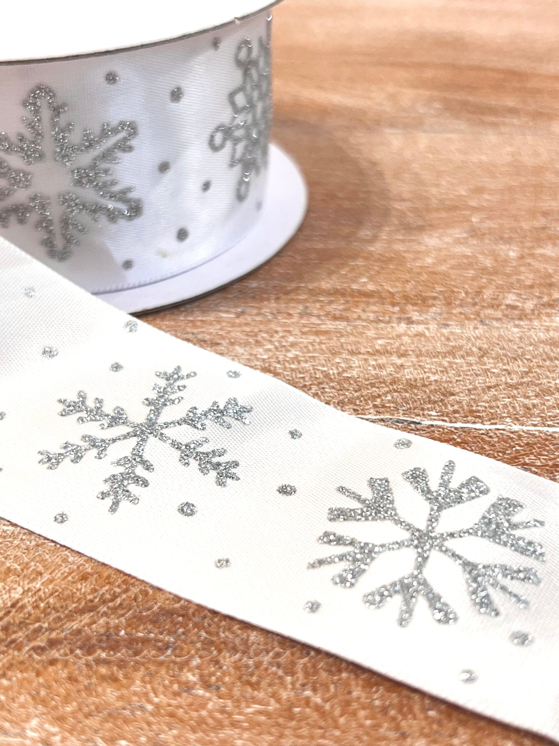 White Snowflake Ribbon