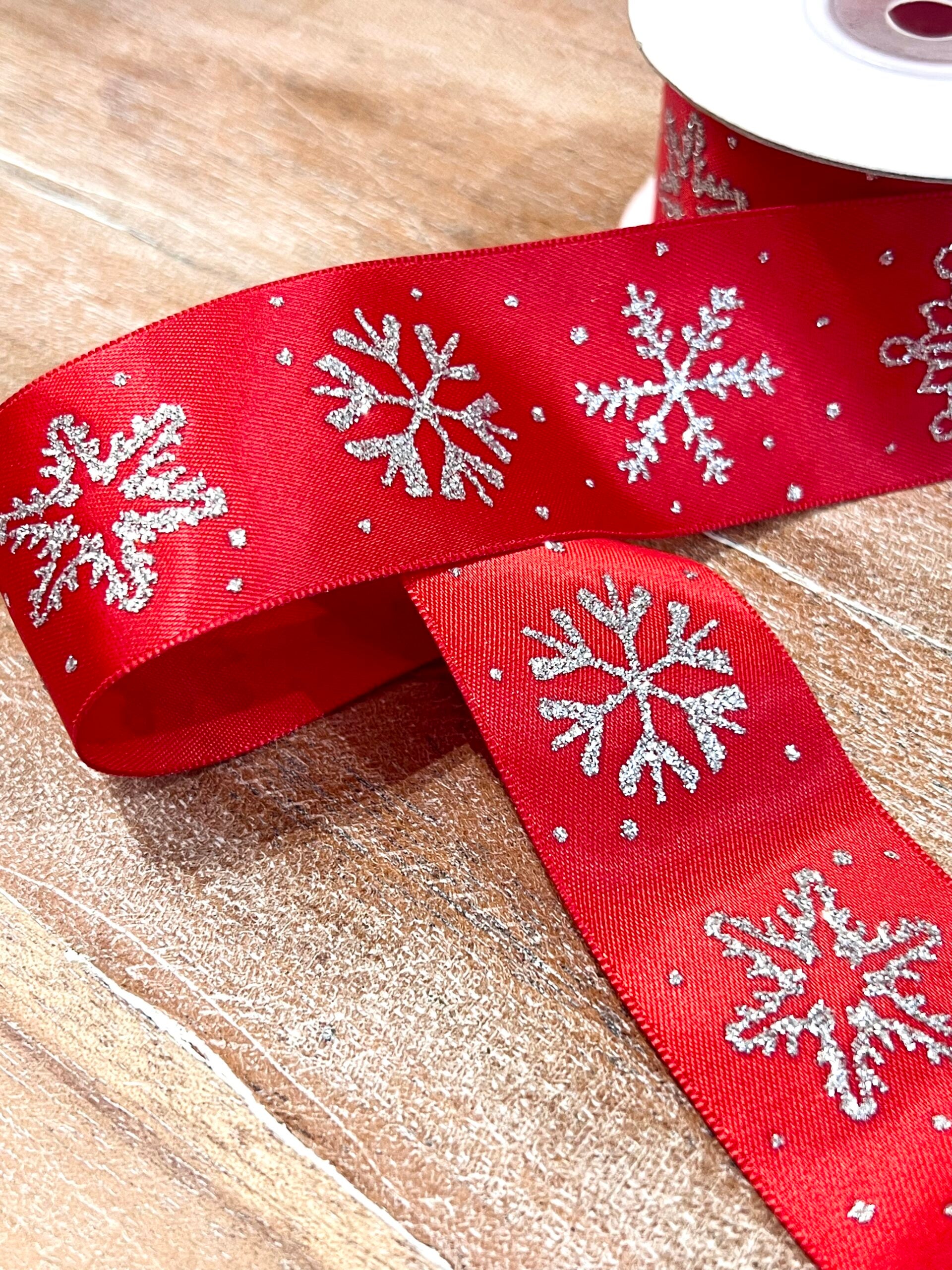 Red Snowflake Ribbon