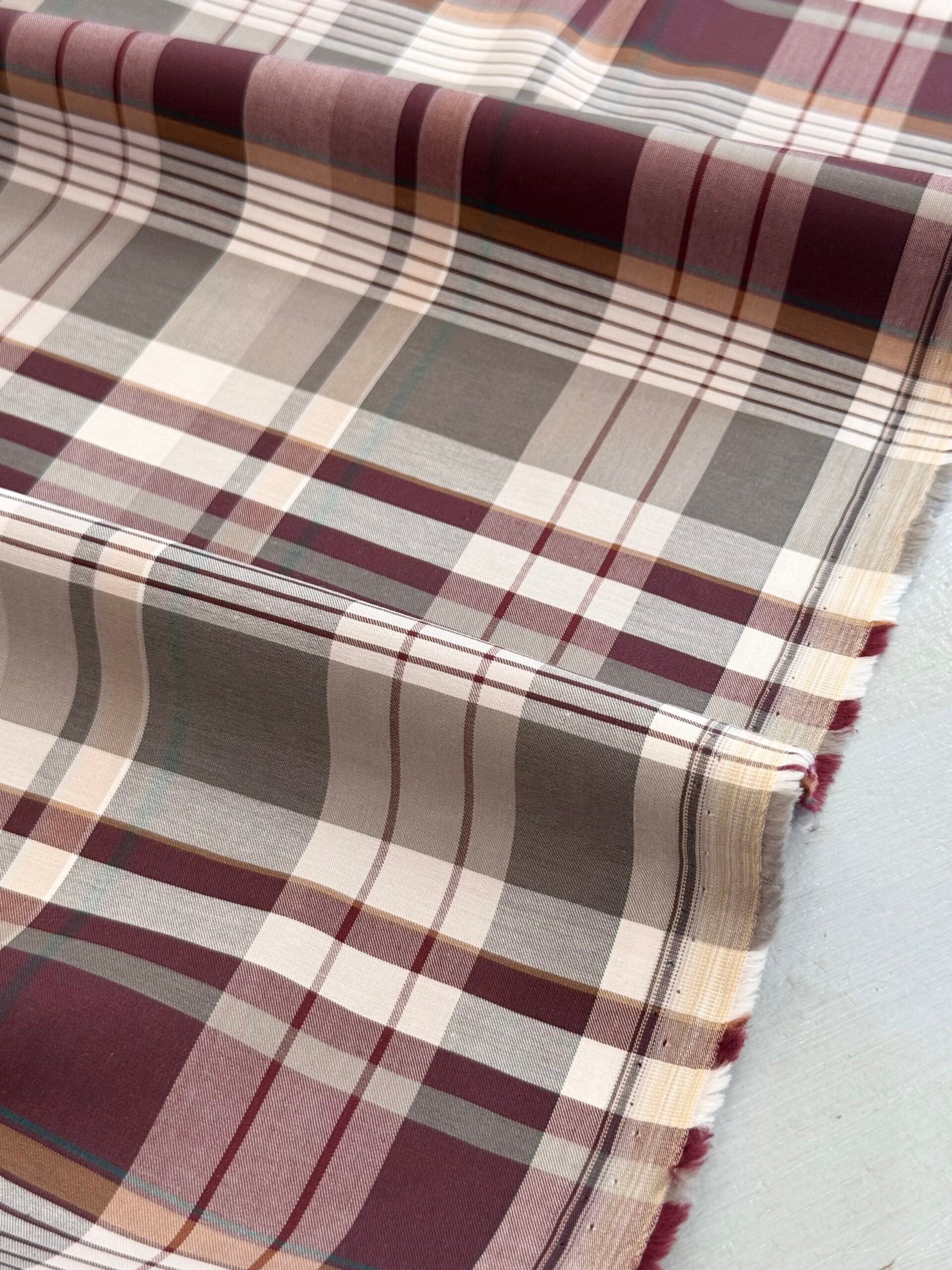 Berry Check Cotton 70cm Remnant