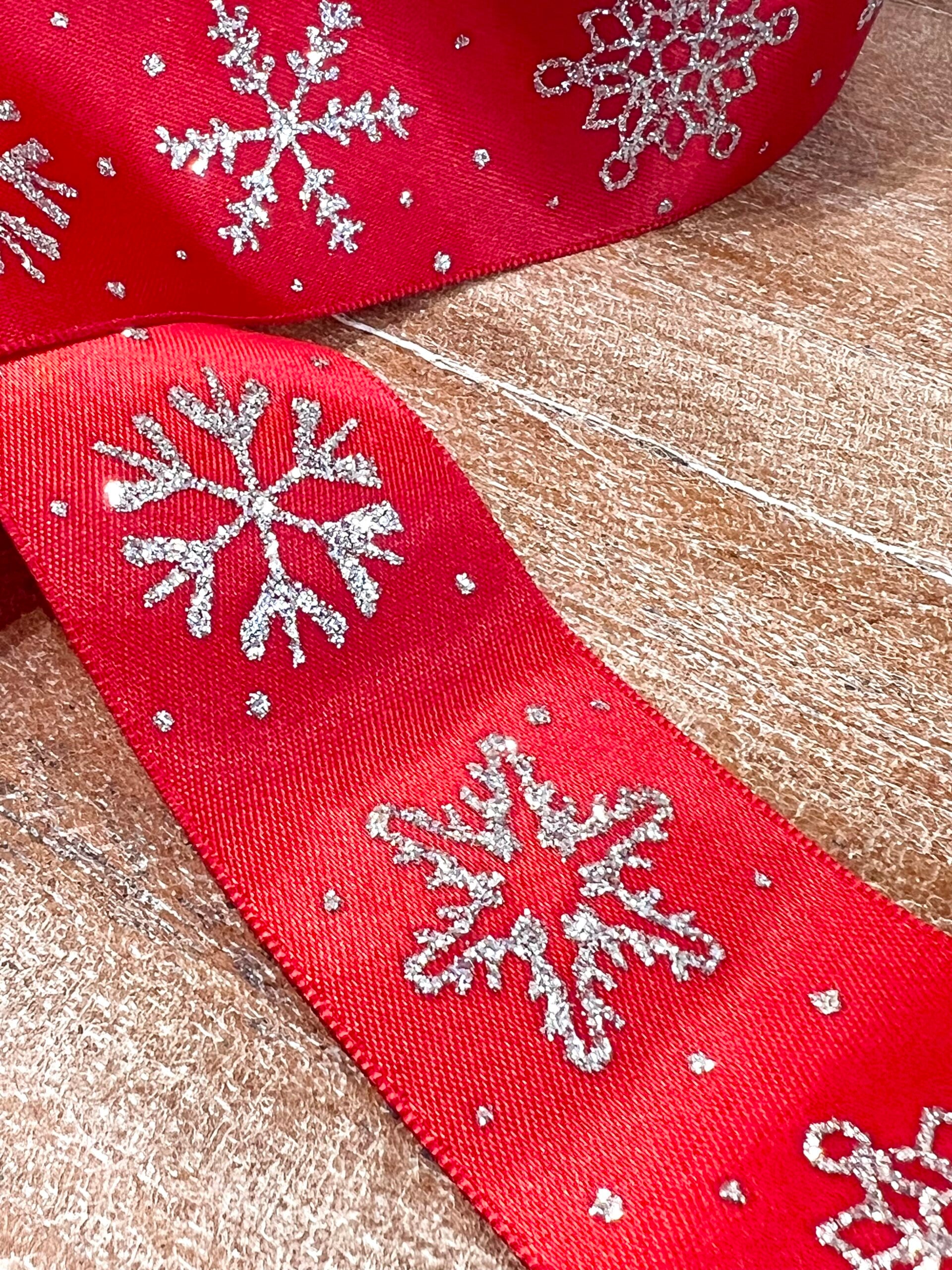 Red Snowflake Ribbon