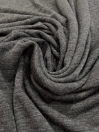 Dark Grey Merino Wool Jersey Knit