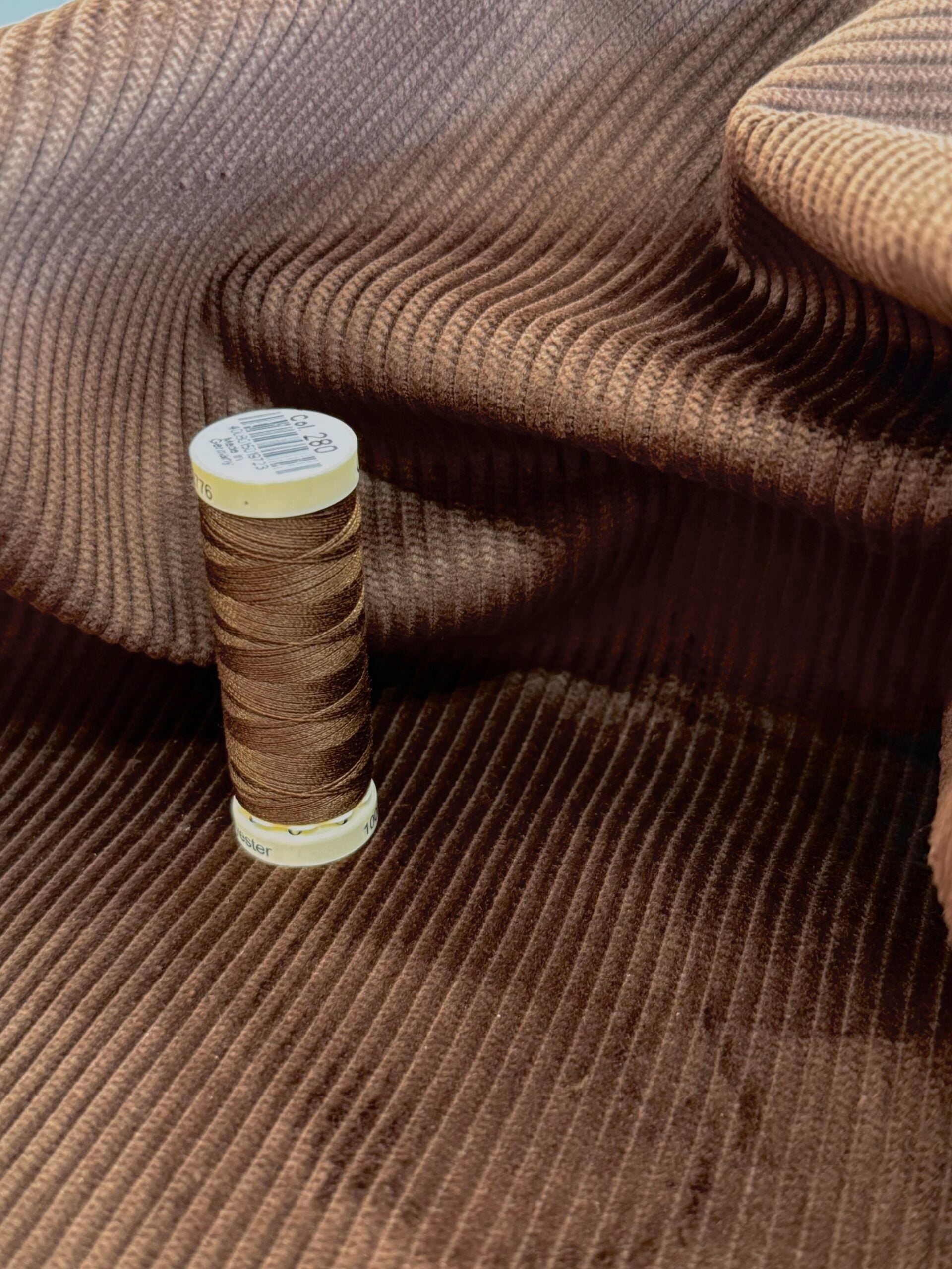 Old Penny Brown 8 Wale Cotton Corduroy