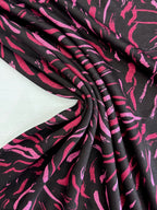 Swirl Modal Feel Jersey Knit - Magenta