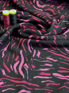 Swirl Modal Feel Jersey Knit - Magenta