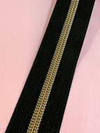 Continuous Zip No 5 (6mm) Nylon - Black/Brass