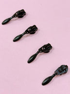 Teardrop Black No.5 Zip Pull