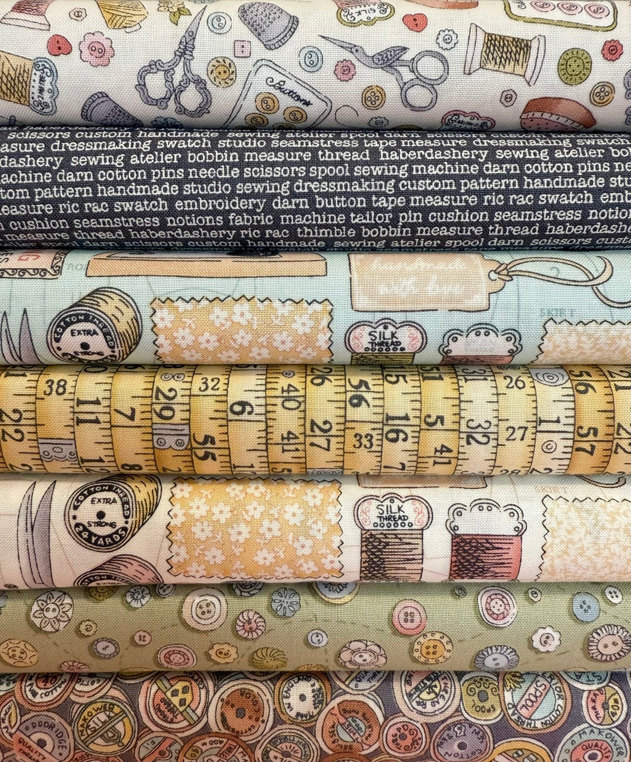 Atelier - Measurements Yellow 136Y By Makower UK