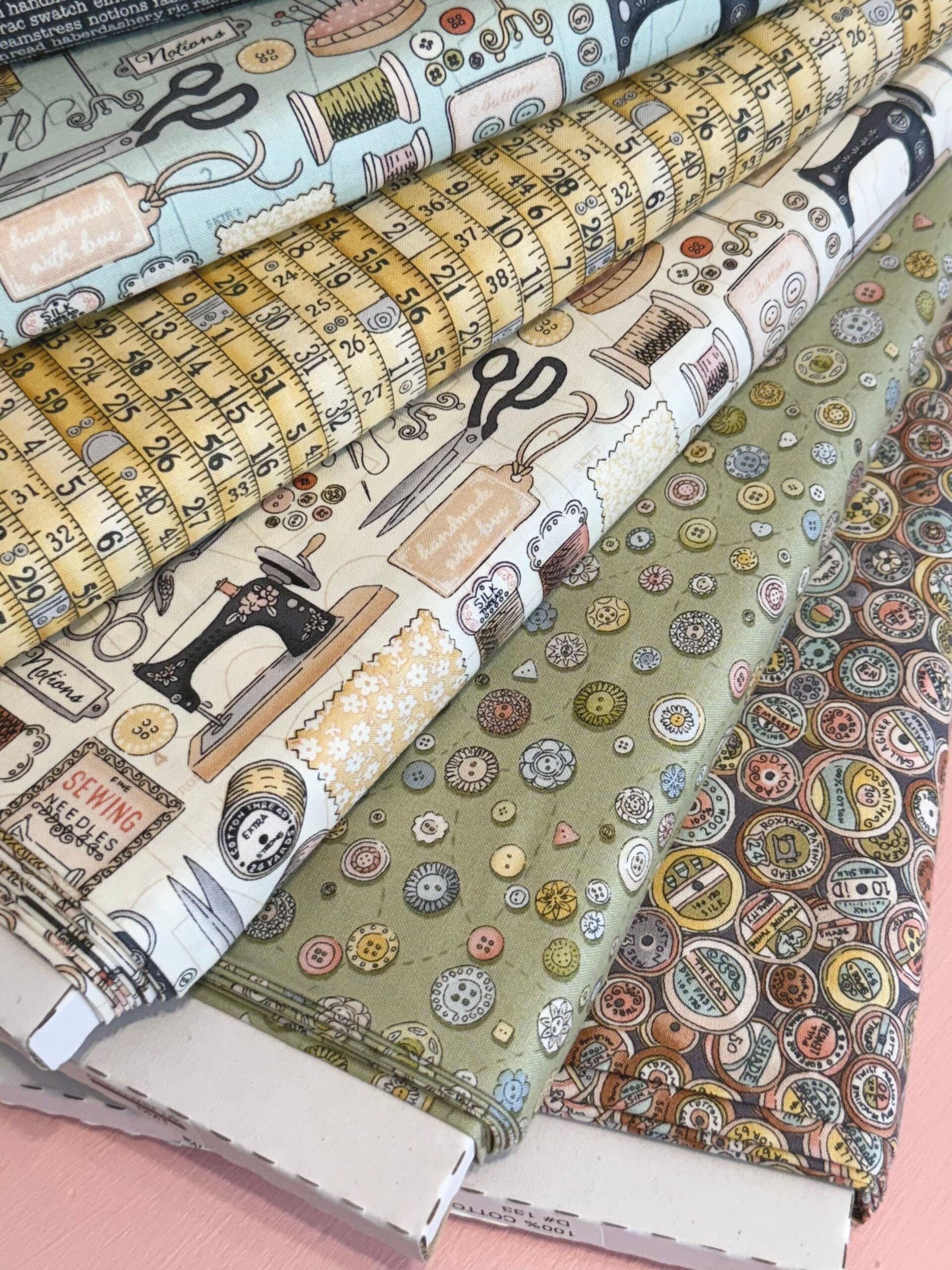 Atelier - Measurements Yellow 136Y By Makower UK