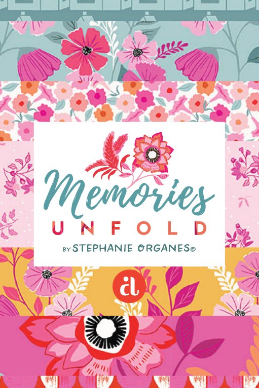 Memories Unfold Mayflower Hot Pink 2/1425E By Stephanie Organes For Andover Fabrics