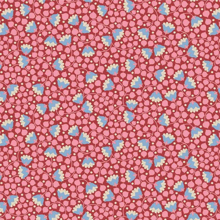 Wallflower Bellflower Blender Pink By Tilda