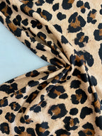 Lady McElroy Kitty Leopard Viscose Challis Lawn