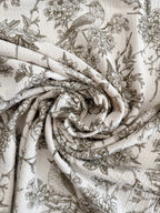 Bird - Chocolate - Cotton Double Gauze