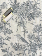 Bird - Dove Grey - Cotton Double Gauze