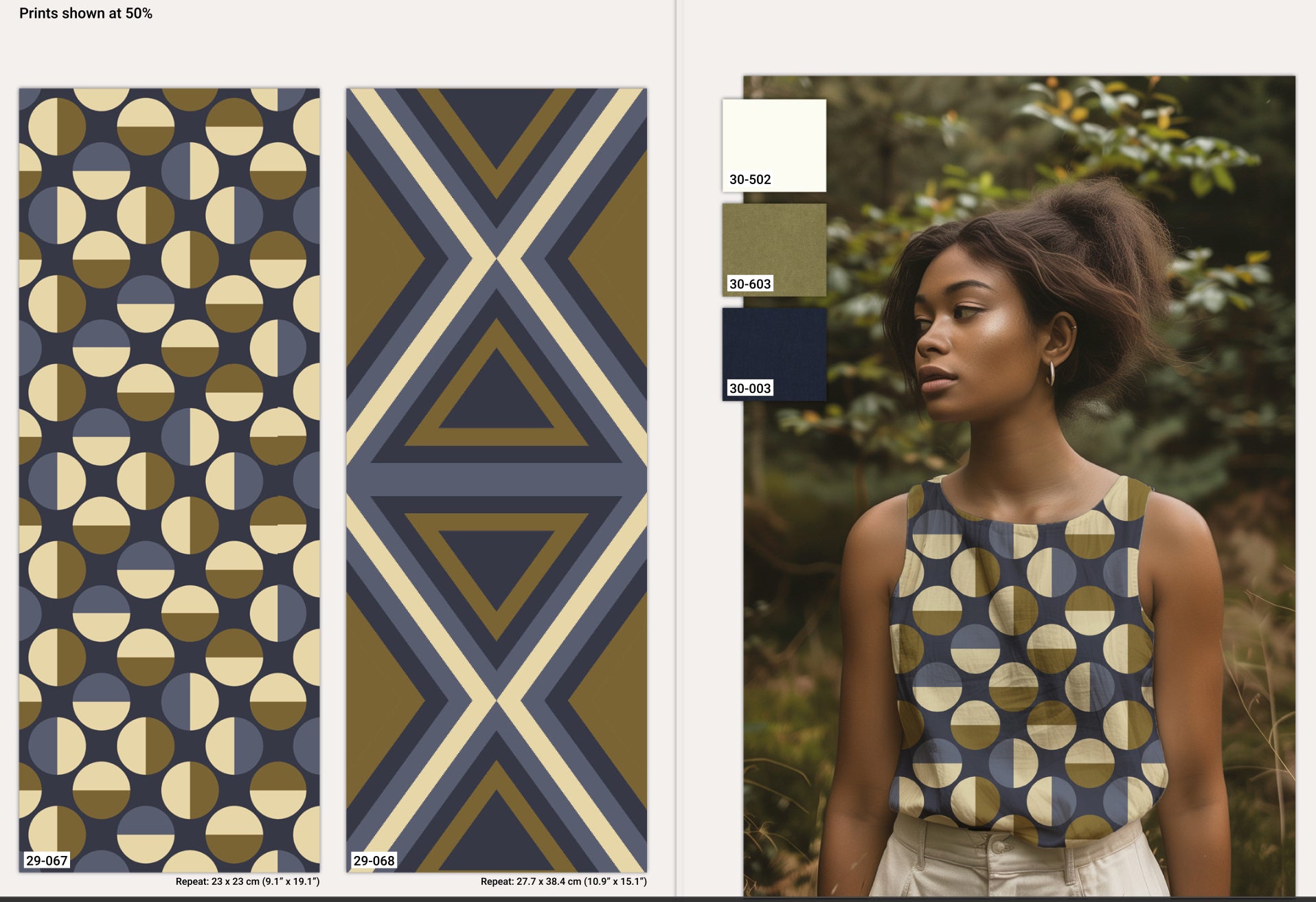 Light & Lush Viscose By Stof Of Denmark - Circles