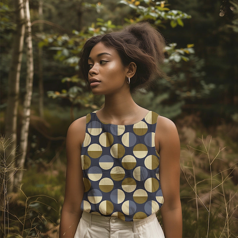 Light & Lush Viscose By Stof Of Denmark - Circles