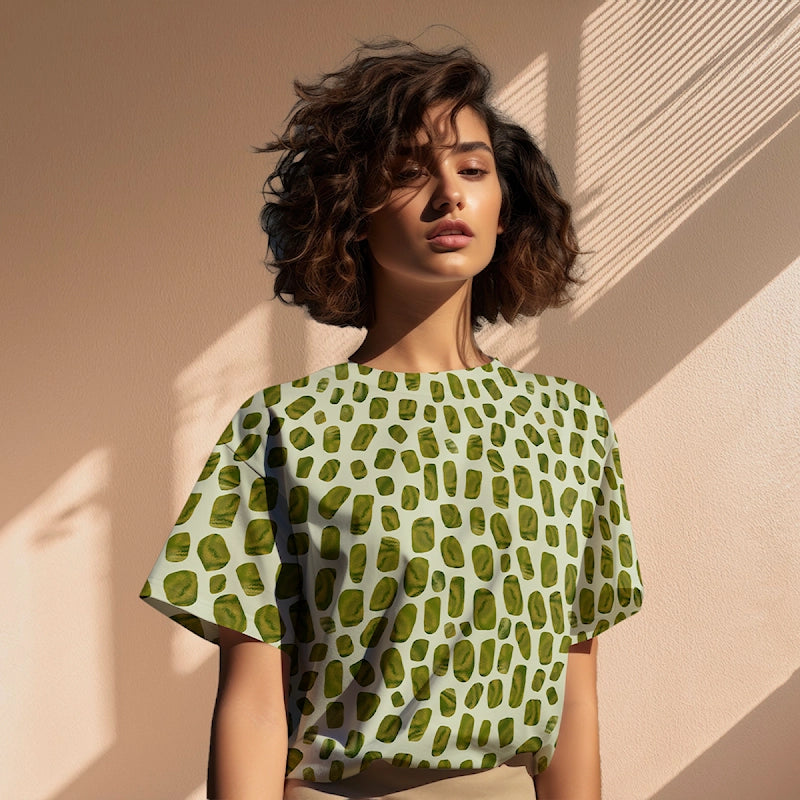 Light & Lush Viscose By Stof Of Denmark - Green Pebble