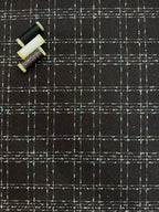 Black And White Check Wool Blend