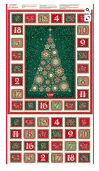 Tidings -  Advent Calendar Panel D 110 By Makower UK