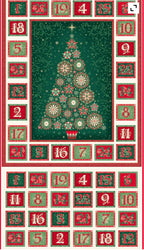 Tidings -  Advent Calendar Panel D 110 By Makower UK
