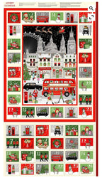 London -  Advent Calendar Panel 2369 By Makower UK