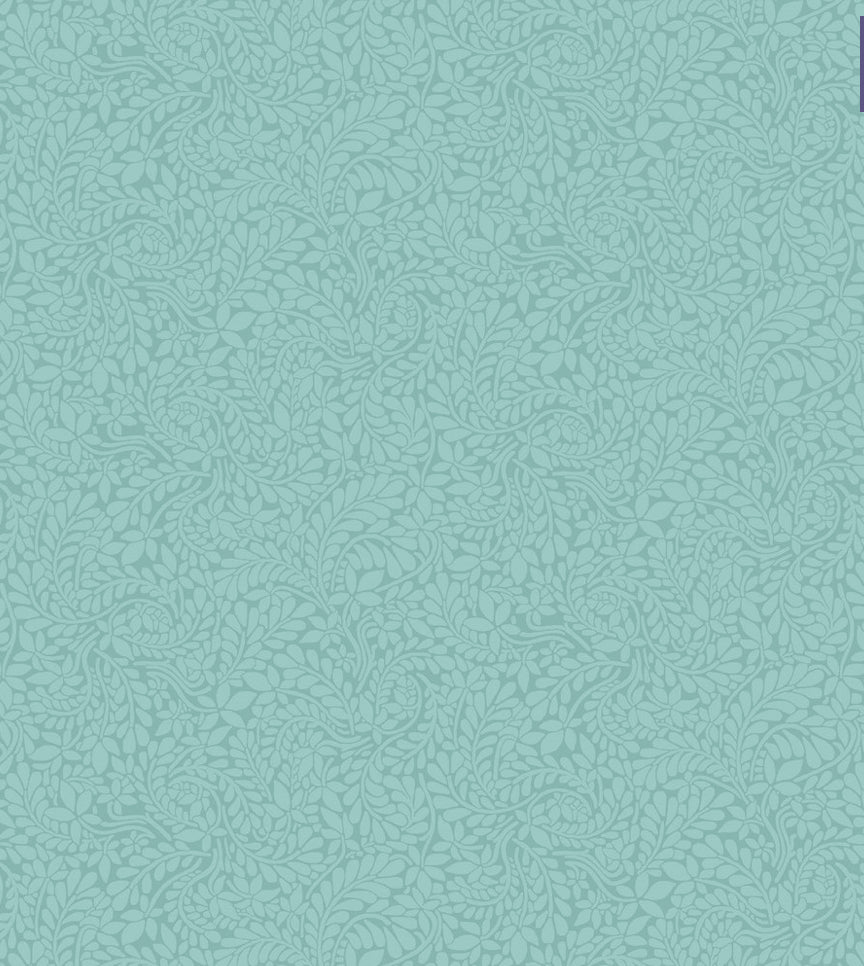 Liberty Quilting Cotton - York Fern Duck Egg 8104A
