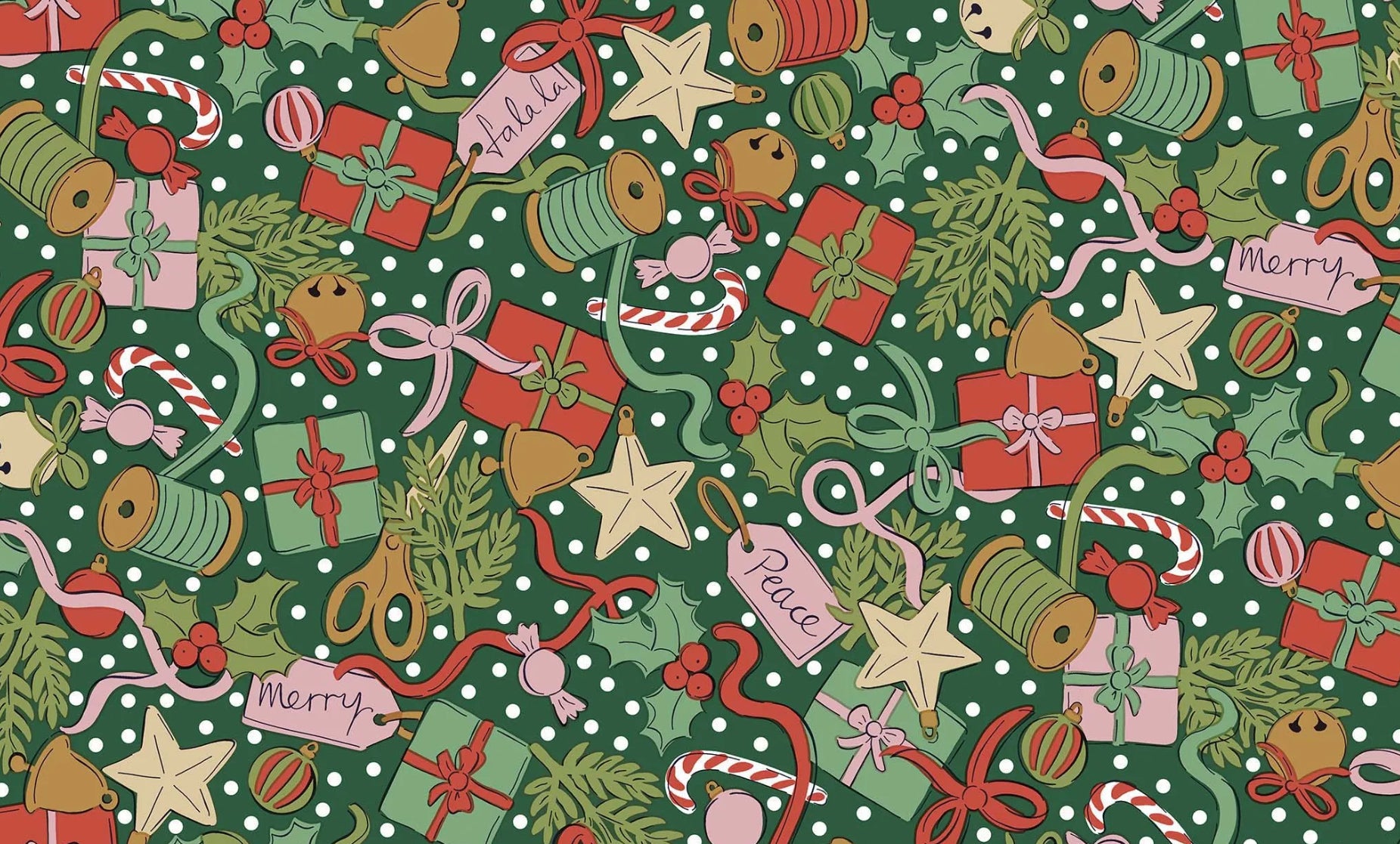 Liberty Festive Greetings Quilting Cotton - 5 Fat Quarter Bundle