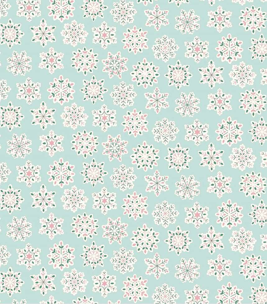 Liberty Quilting Cotton - Festive Greetings - Snow Season 435B