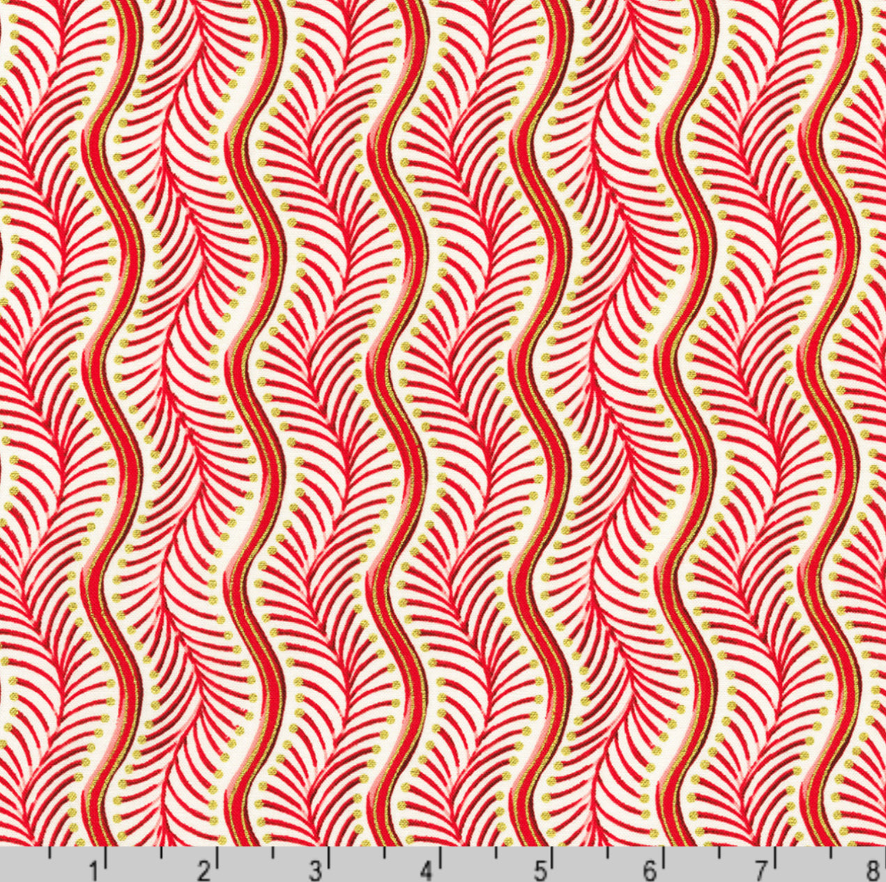 Robert Kaufman Holiday Flourish - Peppermint Twist Candy Cane