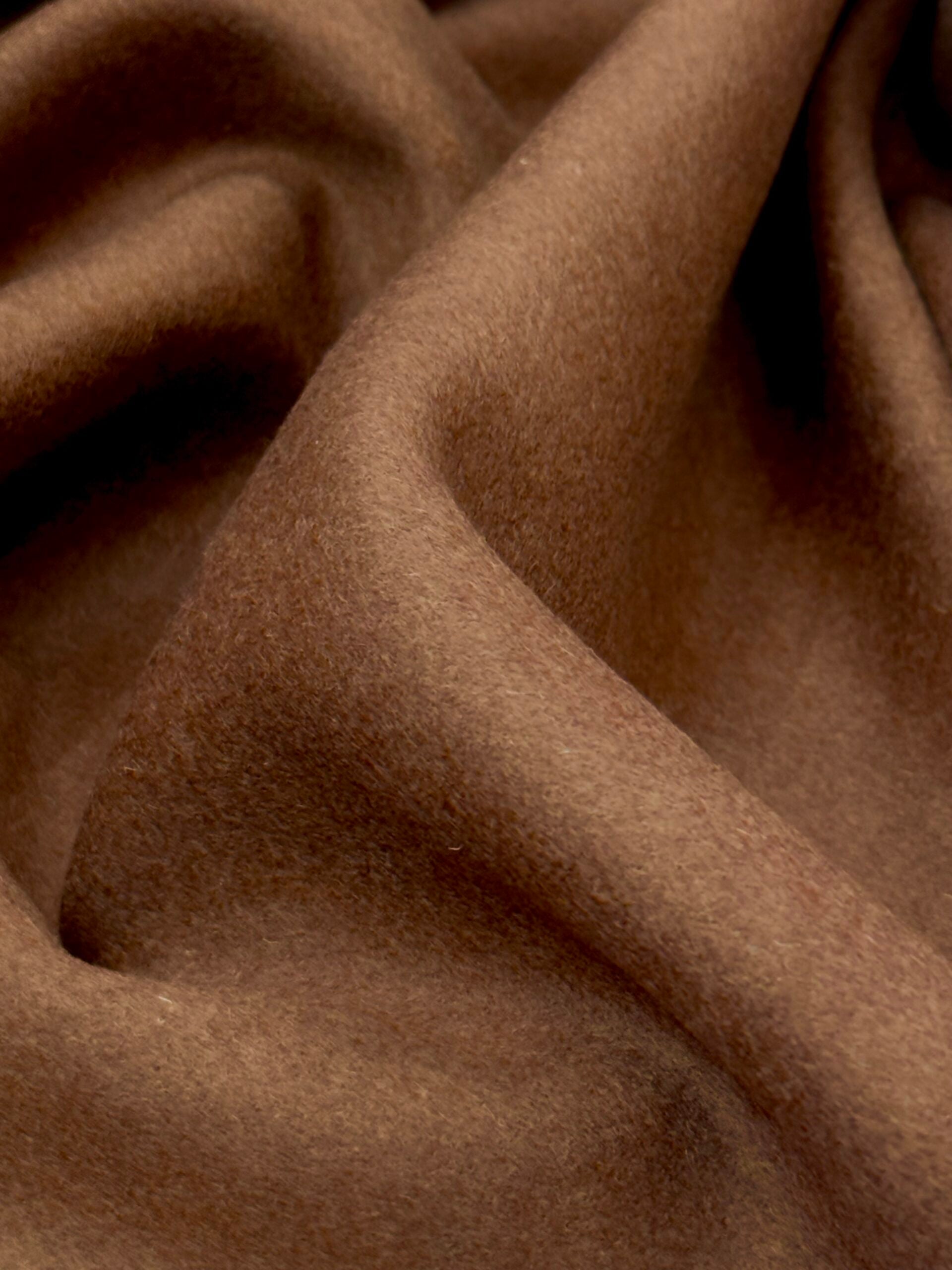 Cinnamon Brown Wool Blend Coating